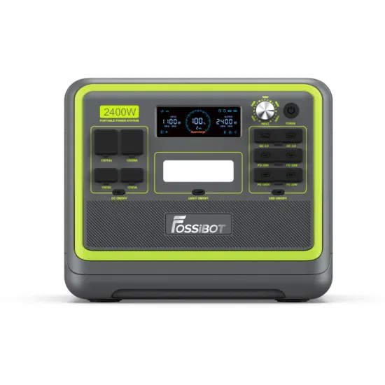 Módulo privado Fossibot, estación de energía portátil personalizable de carga rápida, resistente al agua, 2400W, 110V/220V AC DC, puertos USB QC3.0